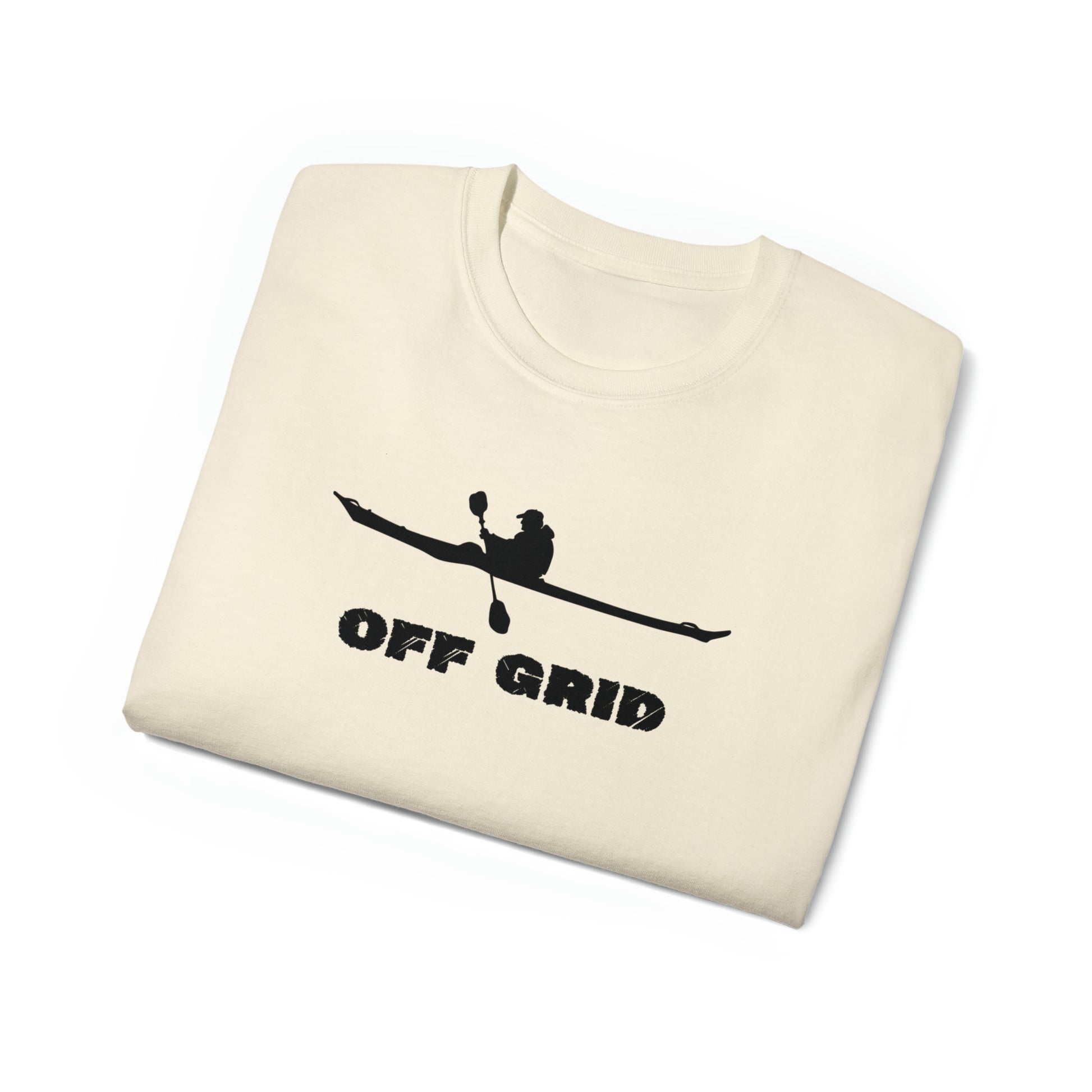 Off Grid T-Shirt, Kayak T-Shirt, Outdoor Graphic T-shirt, Adventure T-Shirts, Nature-Inspired Tees, Hiking T-Shirts, Camping Graphic Shirts - SaviTraviDesigns