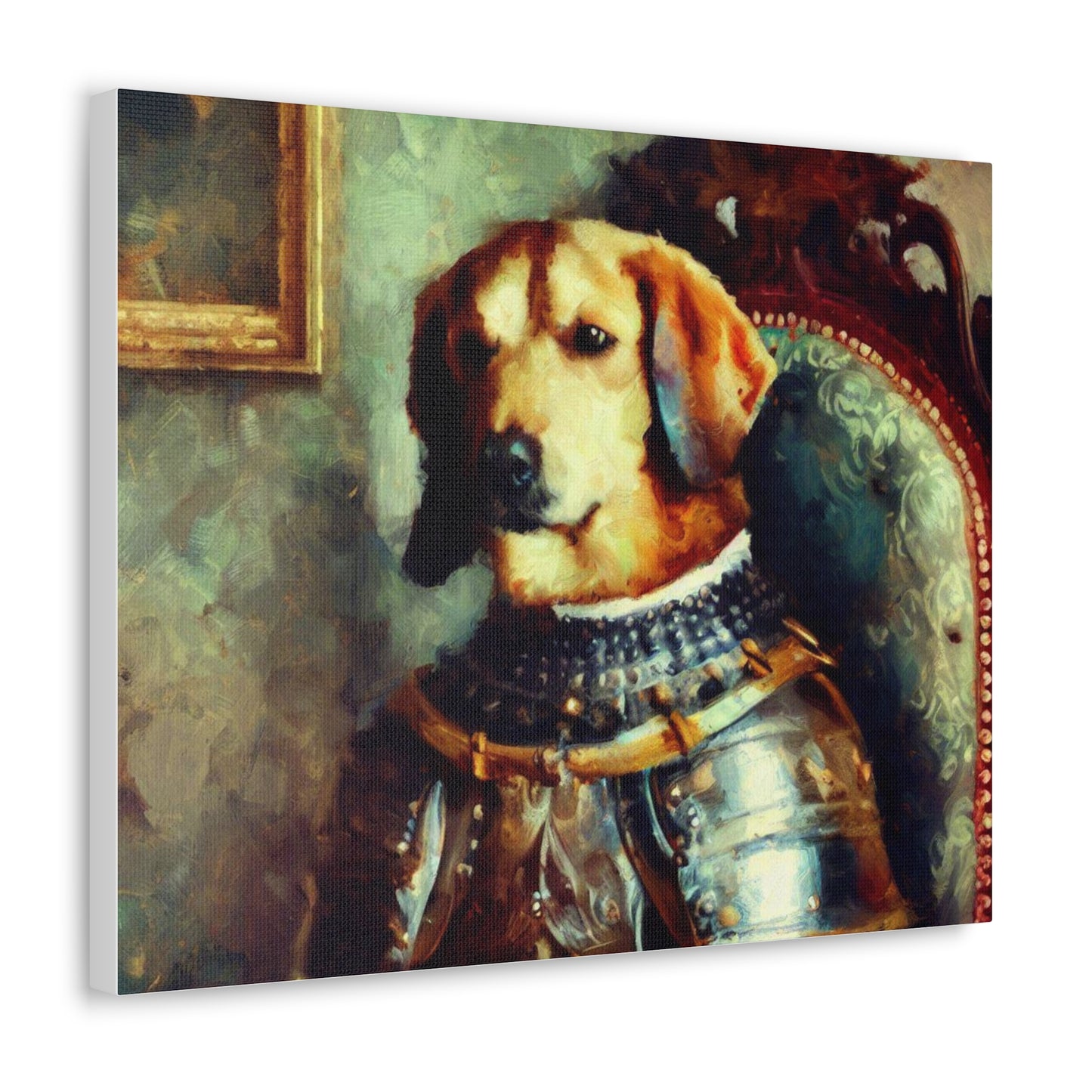 Fancy Dog, Canvas Dog Art, Dog Wall Art, Canine Canvas Art, Canvas Gallery Wraps