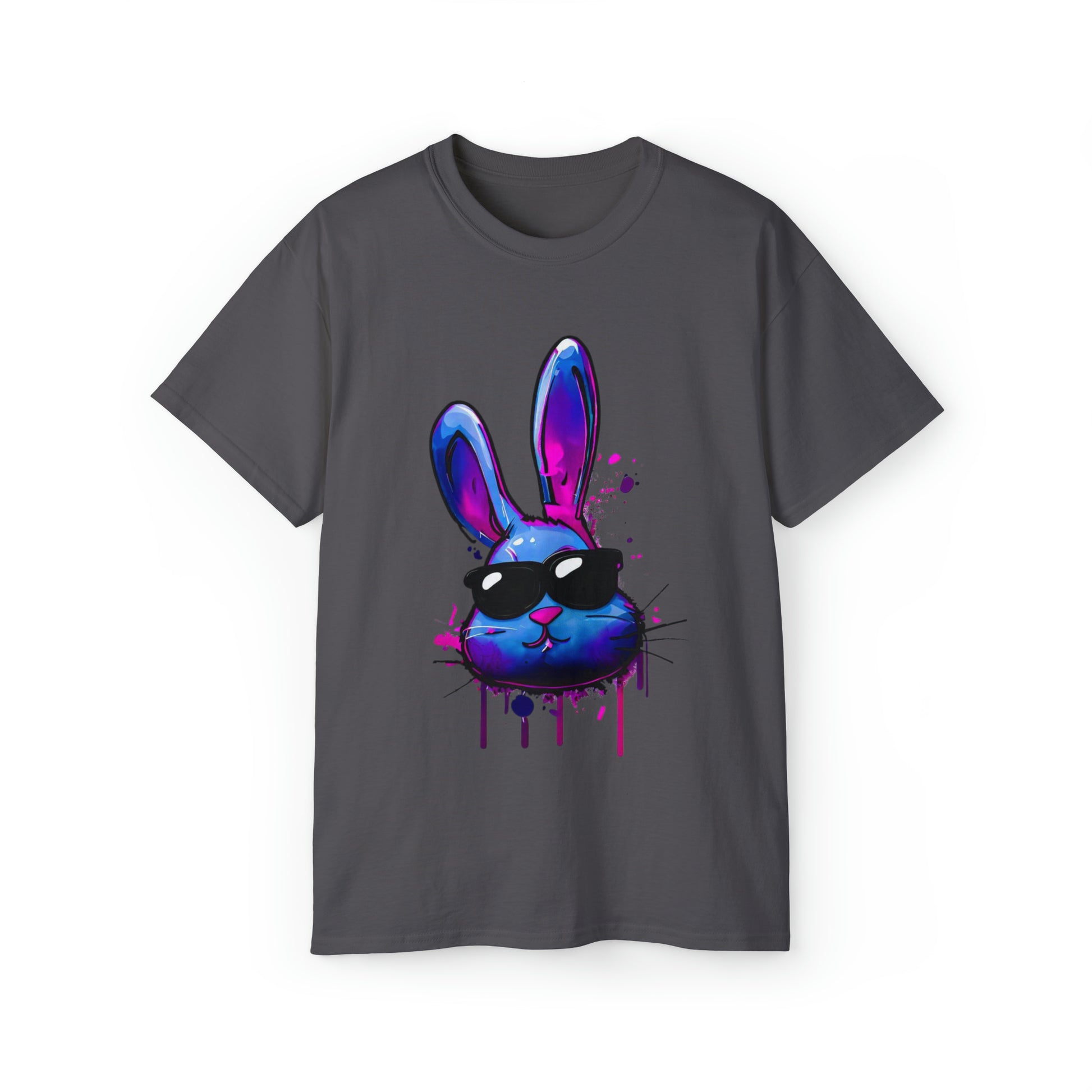 Graffiti shirt, Bunny shirt,  Urban Art T-Shirt, Blue Bunny, Urban Shirt - SaviTraviDesigns