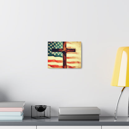 Christian wall art, Flag wall art, Canvas Gallery Wraps - SaviTraviDesigns