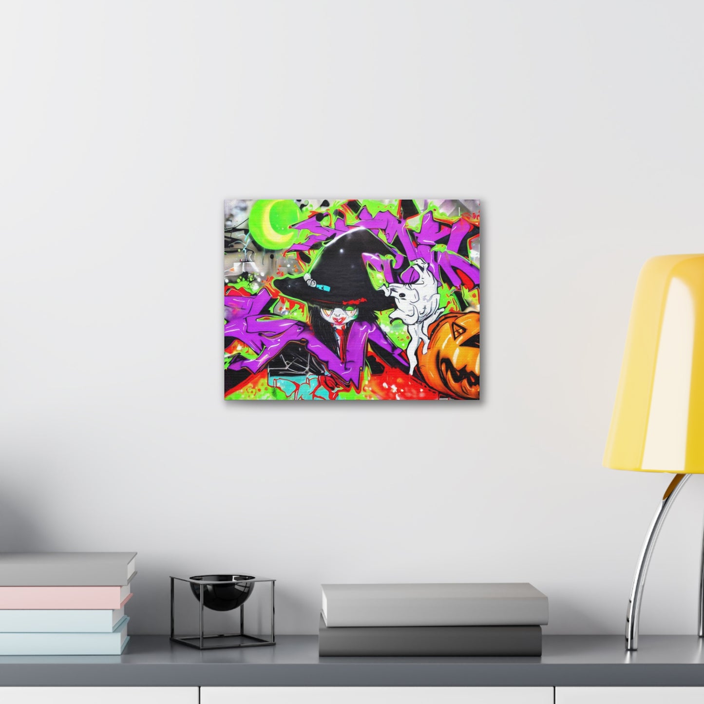 Halloween art, Witch canvas prints, Scary Halloween decor, Halloween home decor, Halloween wall, Gothic wall decor, Canvas Gallery Wraps