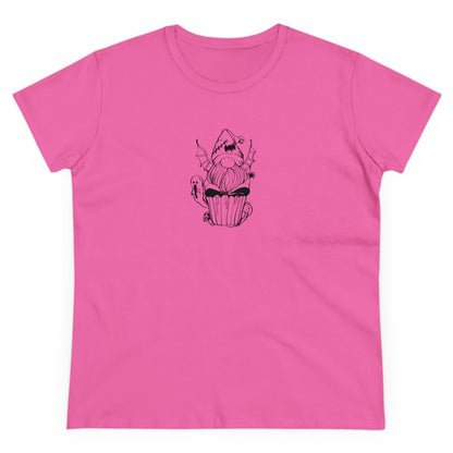 Spooky Elf Cupcake, Halloween Cupcake Designs, Halloween Graphic Shirts, Spooky Halloween Shirts, Cute Halloween Graphic Tees Azalea