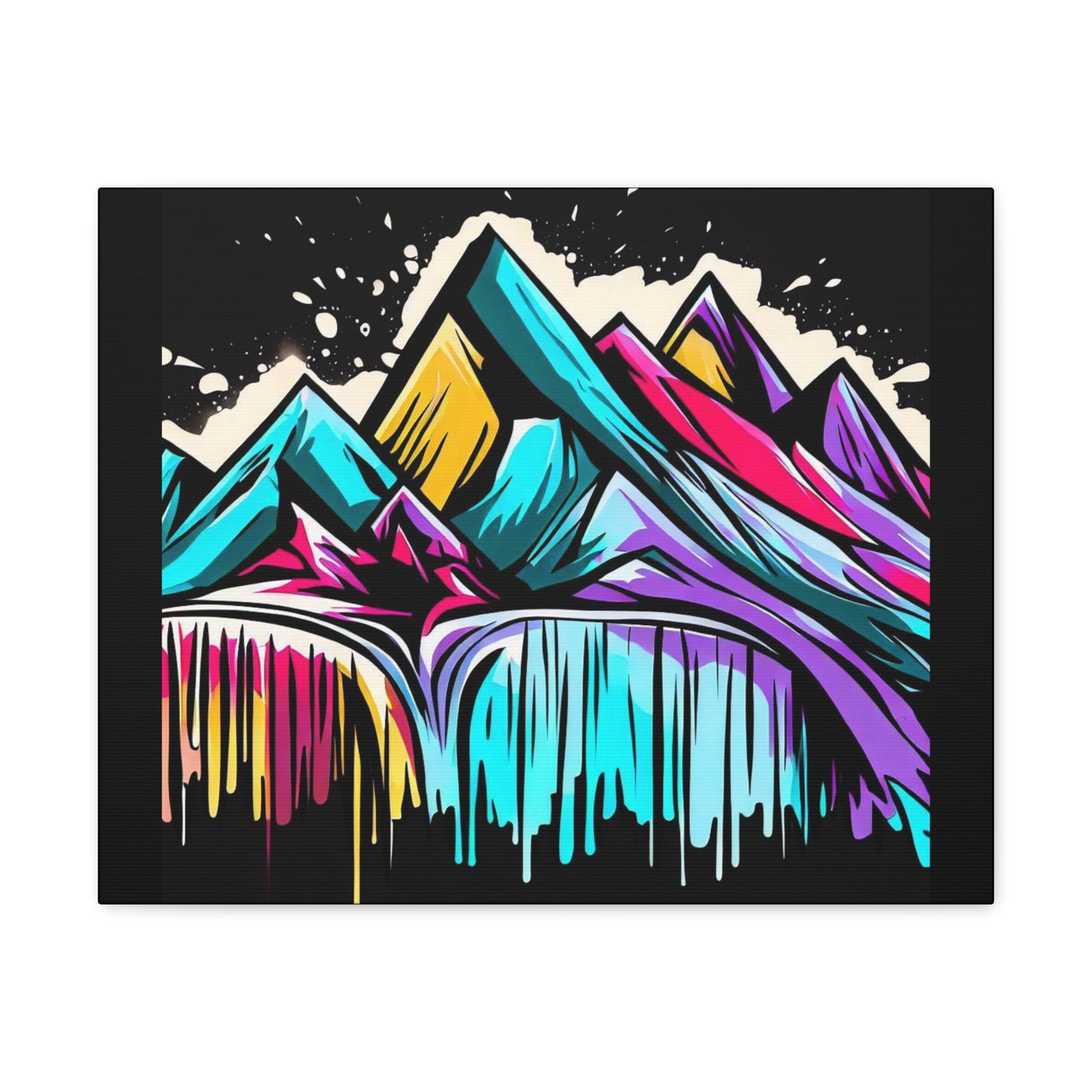 Graffiti Spray Can Mountain Painting