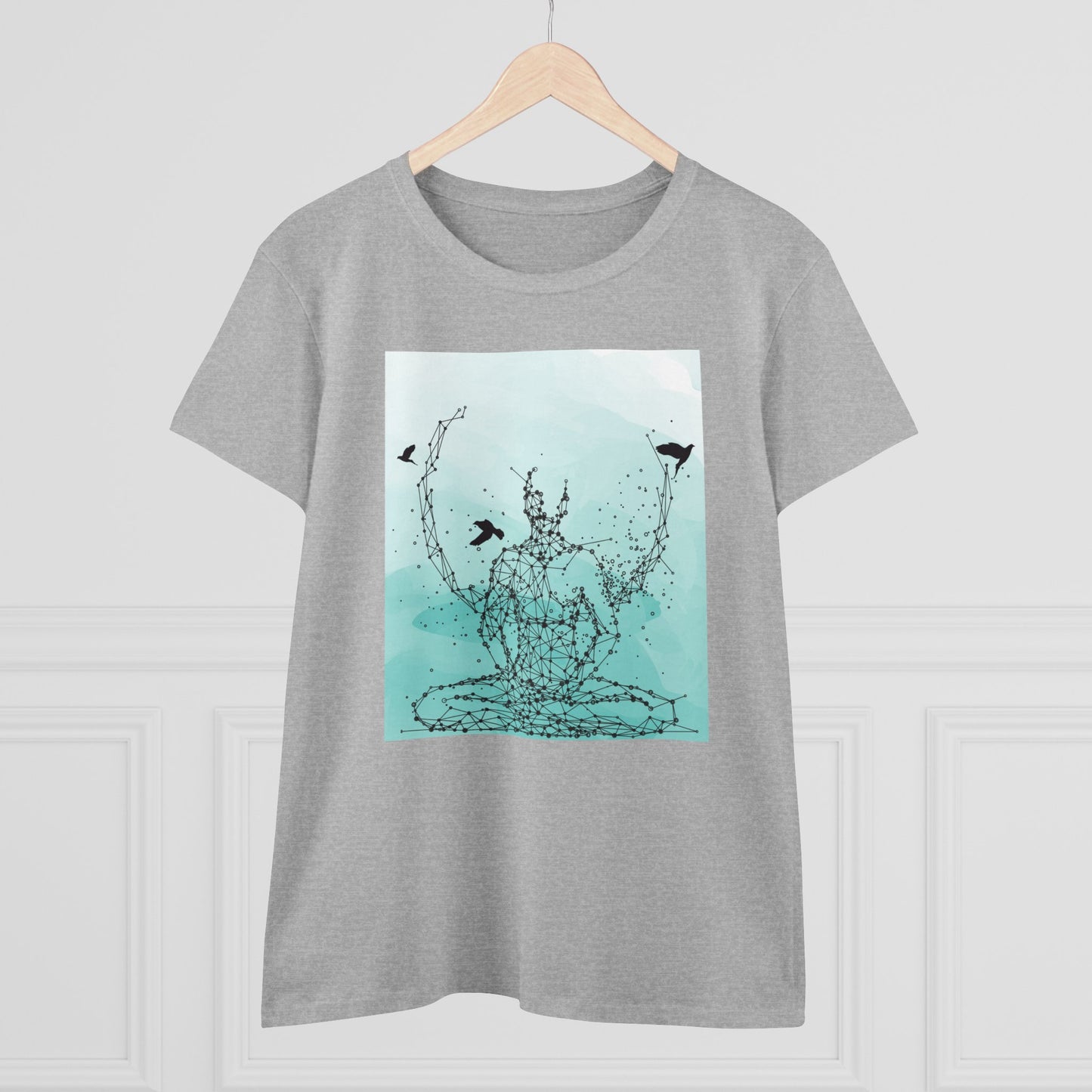 Meditation T-Shirts, Yoga Graphic Tees, Mindfulness Apparel, Zen T-Shirts, Spiritual Shirts, Chakra Tees, Womens T-Shirt