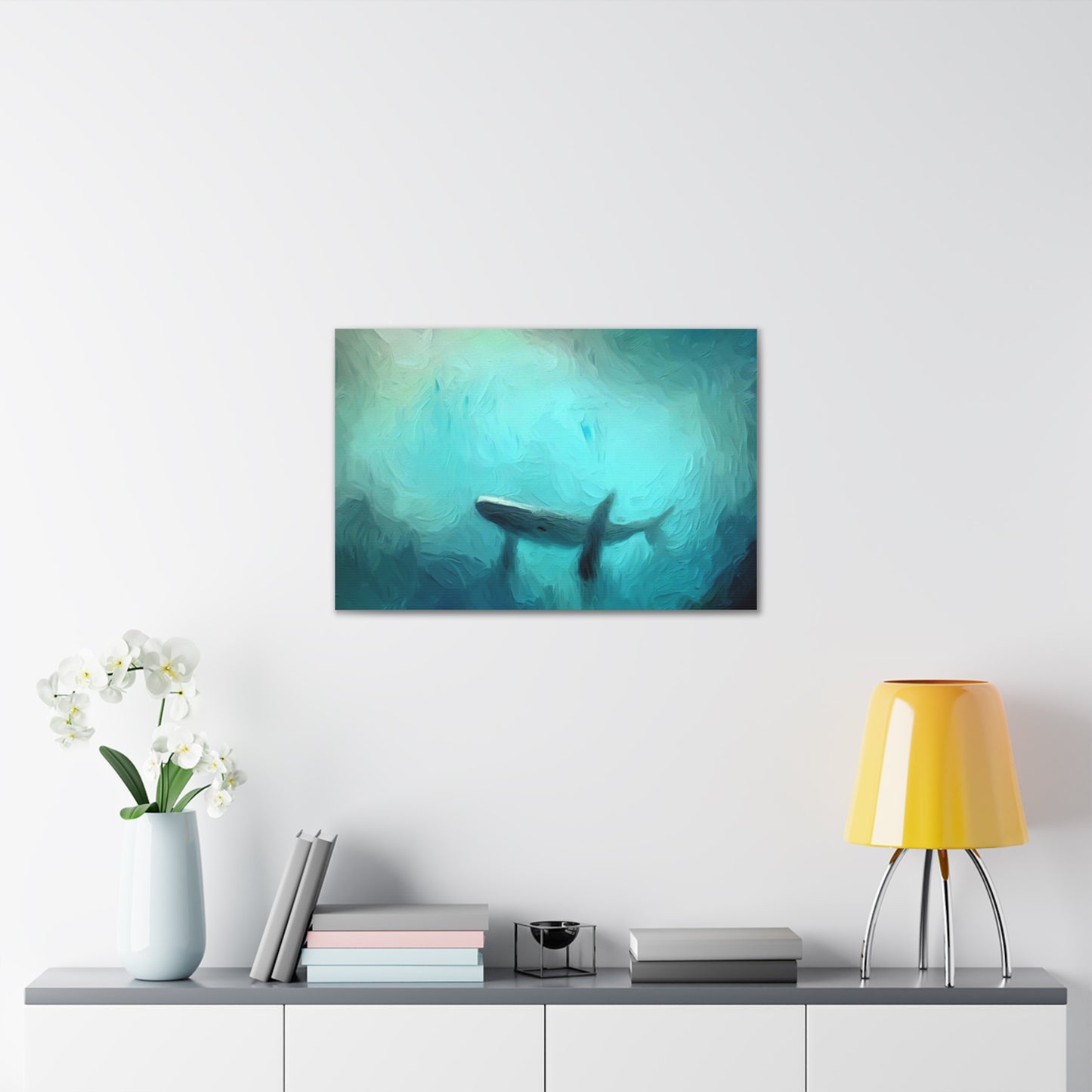 Giant Whale Oil Painting Canvas