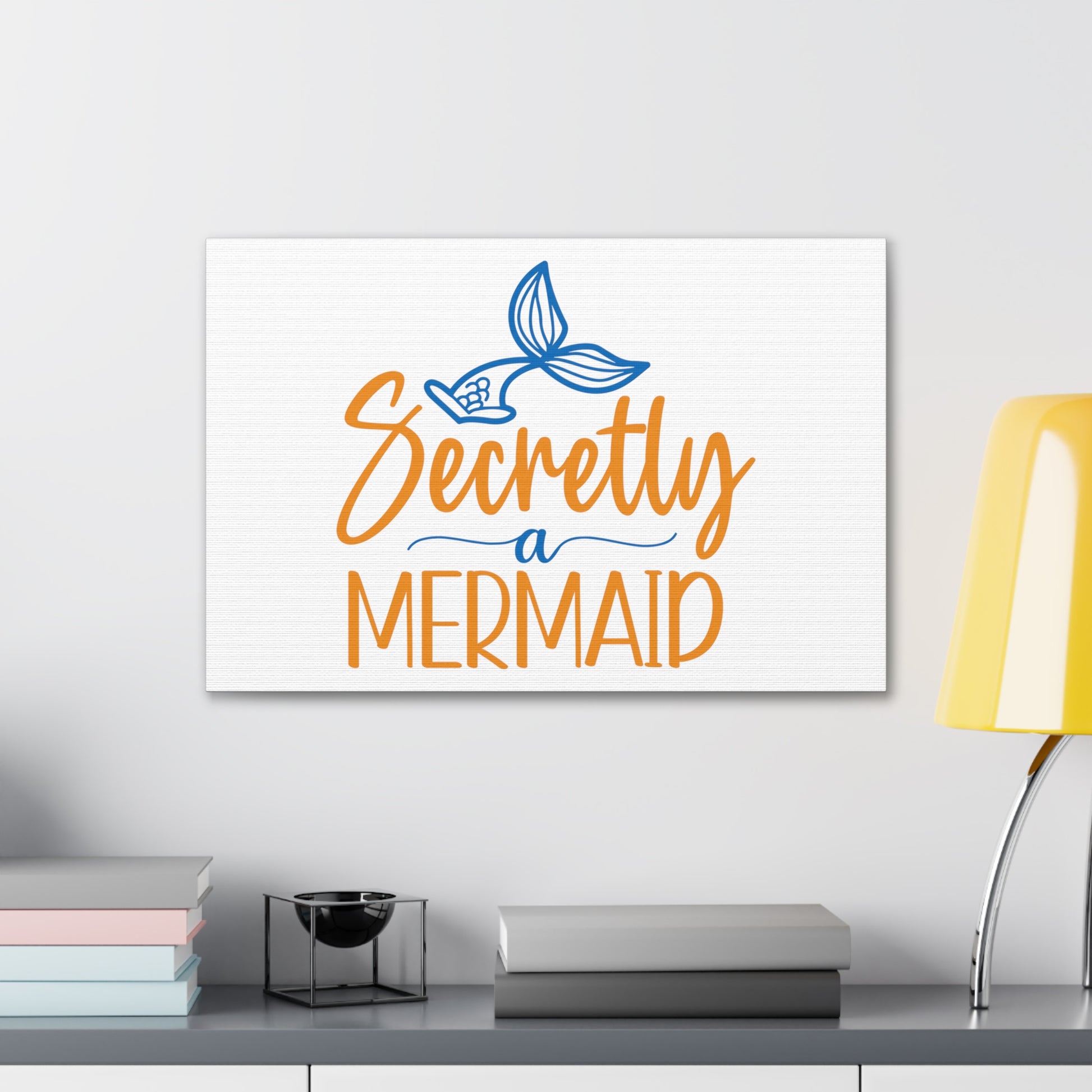 Secretly A Mermaid, Mermaid Wall Art, Coastal Mermaid Decor, Beach House Mermaid Signs, Nautical Mermaid Decor, Mermaid Nursery Wall Decor - SaviTraviDesigns