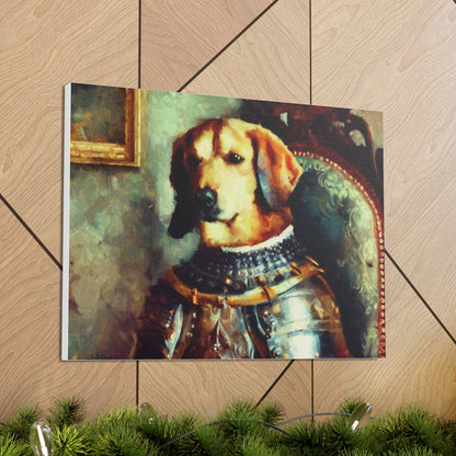 Fancy Dog, Canvas Dog Art, Dog Wall Art, Canine Canvas Art, Canvas Gallery Wraps