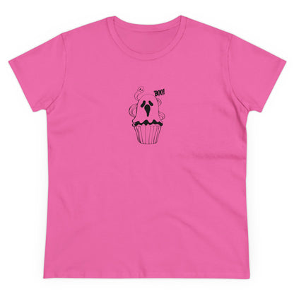 Cute Ghost Cupcake, Halloween Cupcake Designs, Halloween Graphic Shirts, Spooky Halloween Shirts, Cute Halloween Graphic Tees Azalea