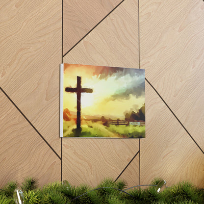 Christian wall art, Cross wall art, Farm art, Canvas Gallery Wraps - SaviTraviDesigns