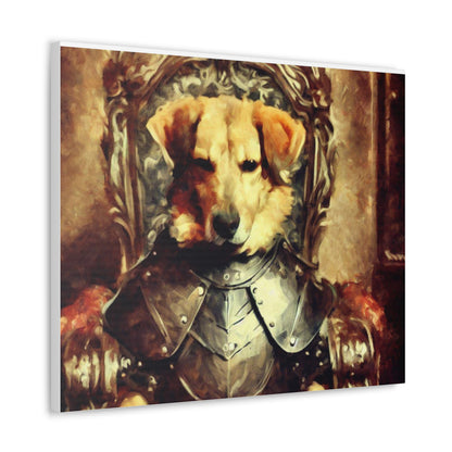 Fancy Dog, Canvas Dog Art, Dog Wall Art, Canine Canvas Art, Canvas Gallery Wraps