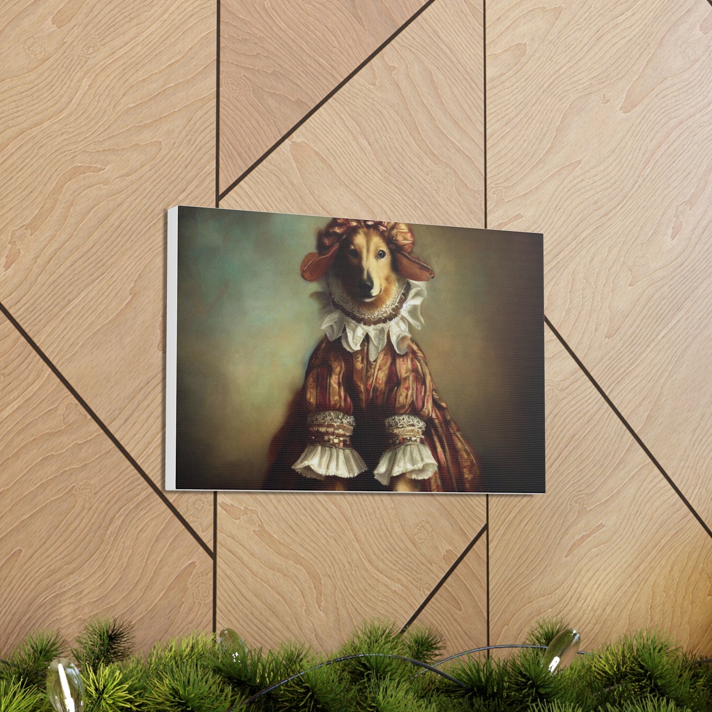 Fancy Dog, Canvas Dog Art, Dog Wall Art, Canine Canvas Art,Canvas Gallery Wraps, Pet Art