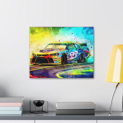 Nascar Painting, Graffiti art prints, Street art canvas, Urban art decor, Graffiti-style wall art, Graffiti canvas prints, Street art posters 20″ x 16″ Premium Gallery Wraps (1.25″)