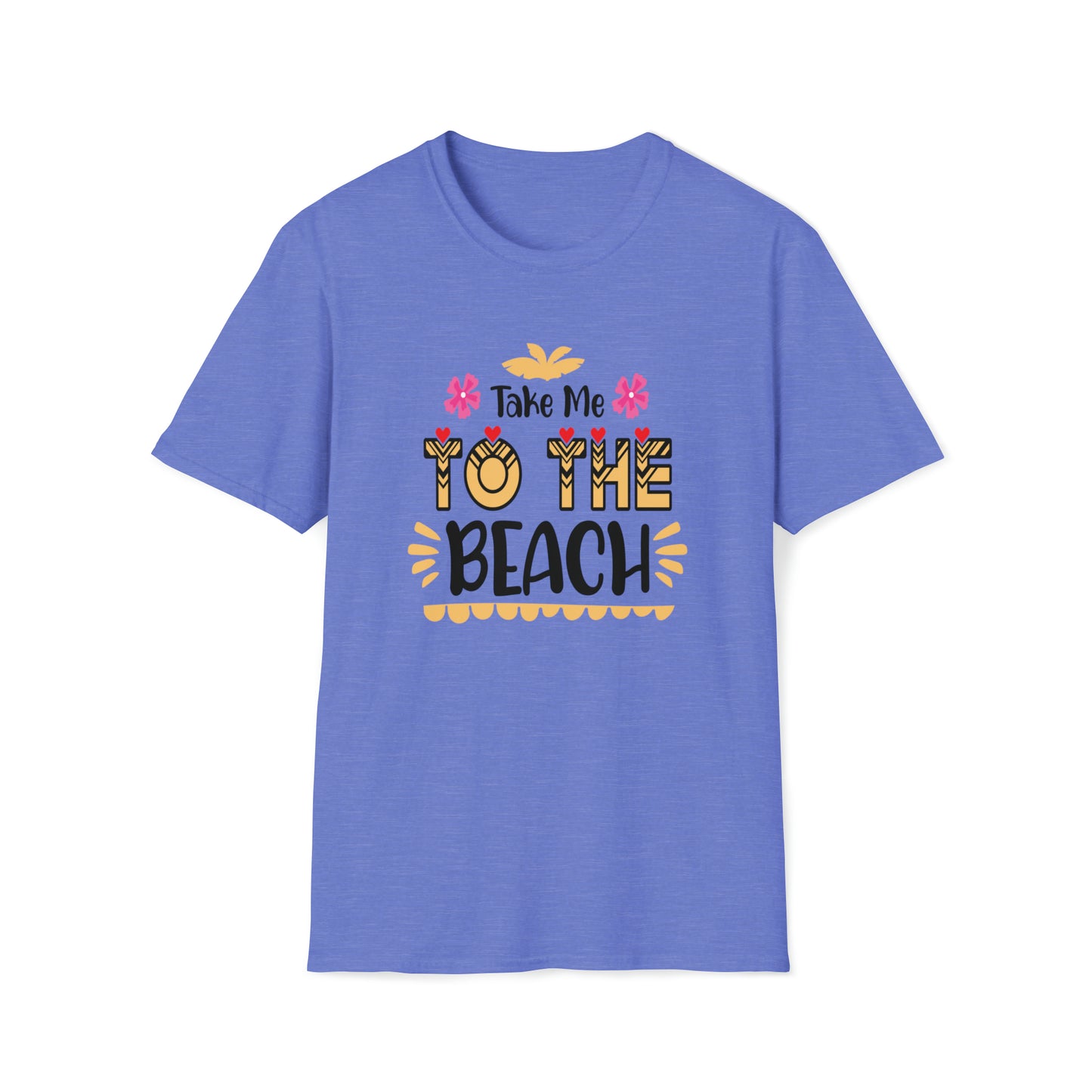 Take Me To The Beach |Beach Lifestyle Shirts | Summer Vibe Apparel Heather Royal