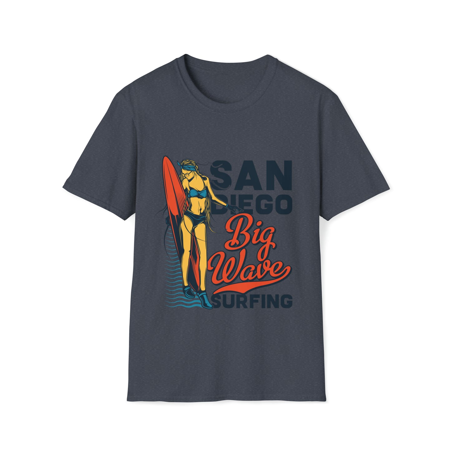 San Diego Big Wave Surfing, Beachwear Graphics, Tropical T-Shirt Designs, Ocean-Inspired Shirts, Surfing Graphics, Sun and Sand Apparel, Summer Wardrobe Essentials - SaviTraviDesigns