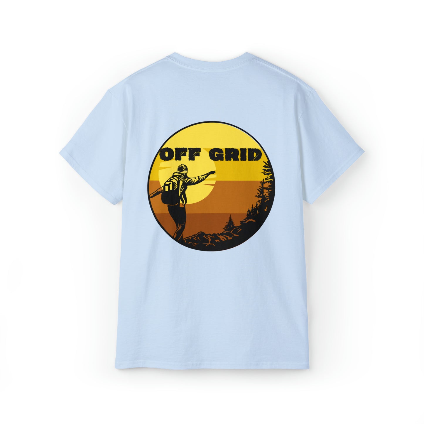 Off Grid T-Shirt, Outdoor Graphic T-shirt, Adventure T-Shirts, Nature Tees, Hiking T-Shirts, Camping Graphic Shirts, Mountain Tee Shirts - SaviTraviDesigns