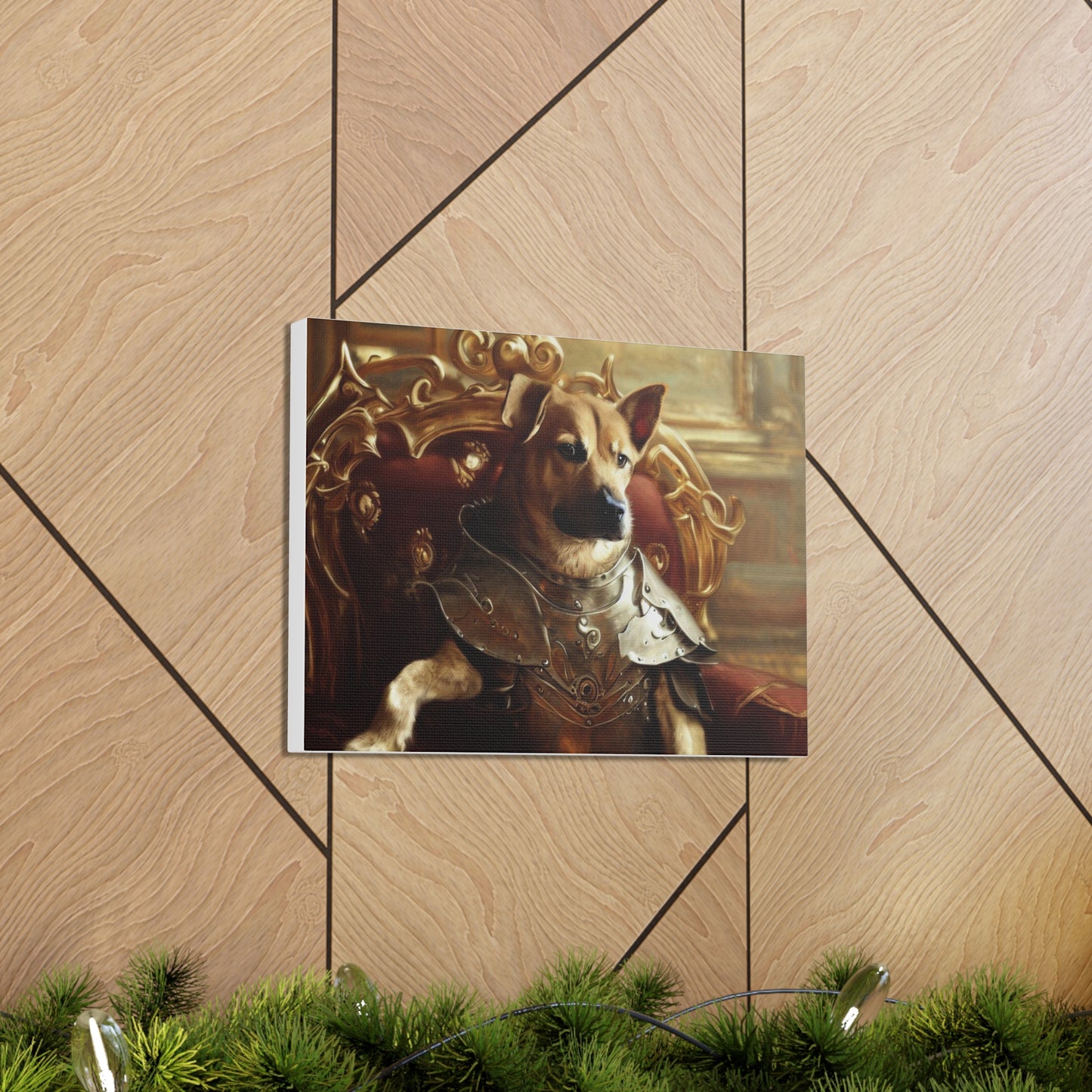 Fancy Dog, Canvas Dog Art, Dog Wall Art, Canine Canvas ArtCanvas Gallery Wraps - SaviTraviDesigns