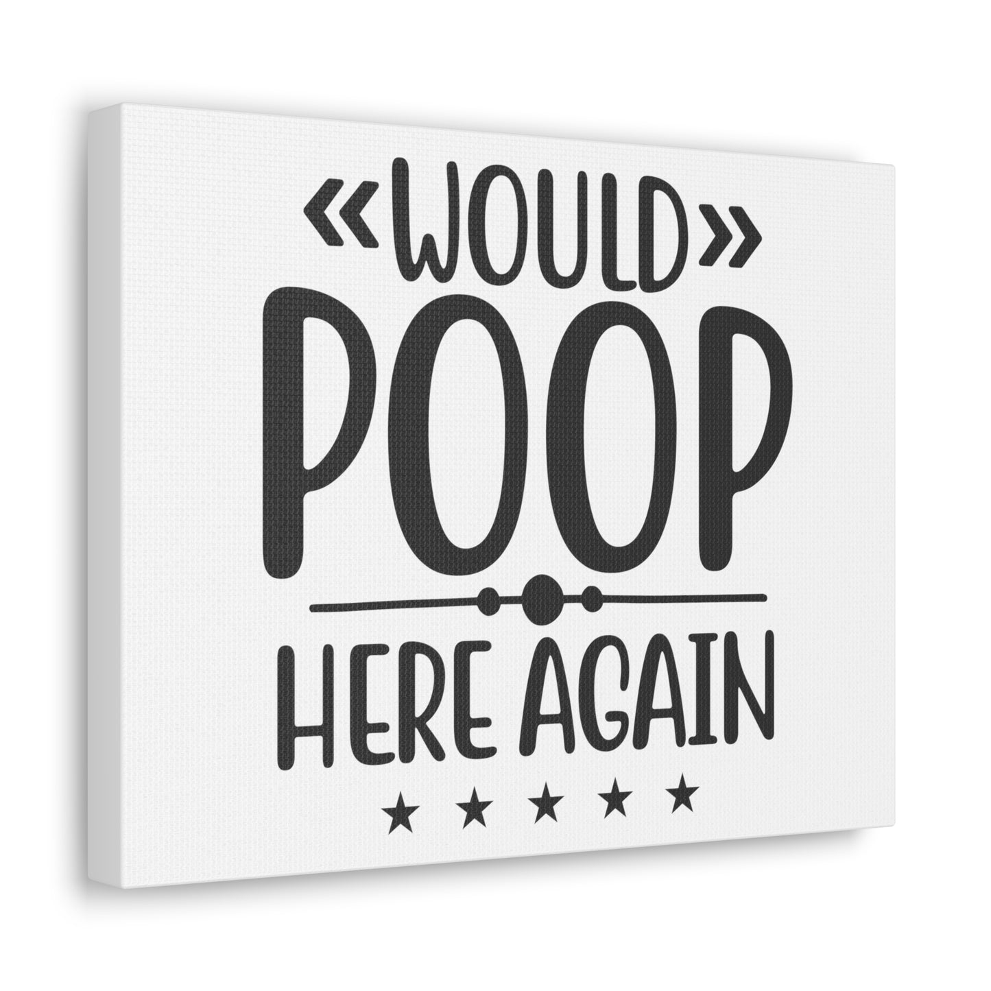 Would Poop Here Again, Rustic Bathroom Decor, Farmhouse Bathroom Signs, Modern Bathroom Wall Decor, Funny Bathroom Signs, Bathroom Wall Art Ideas - SaviTraviDesigns