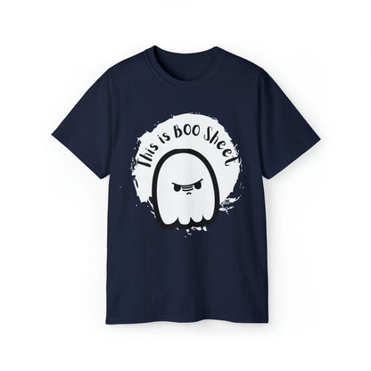 Ghost Tshirt, Halloween Tshirt, Graphics Tshirt, Holiday Shirt, Cute Ghost Shirt Navy