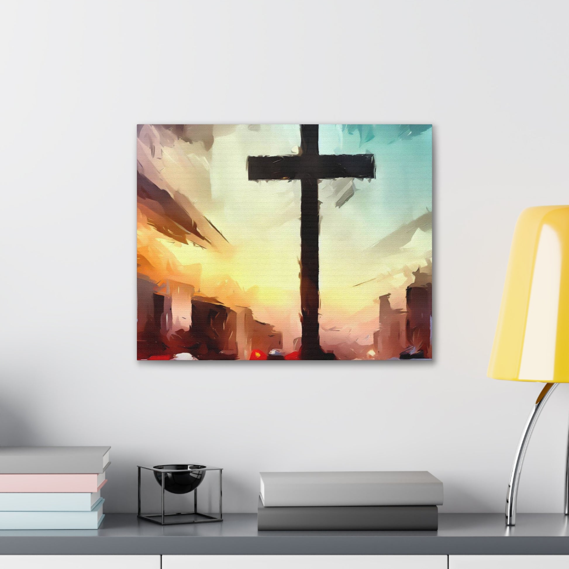 Christian wall art, Cross wall art, City art, Canvas Gallery Wraps - SaviTraviDesigns