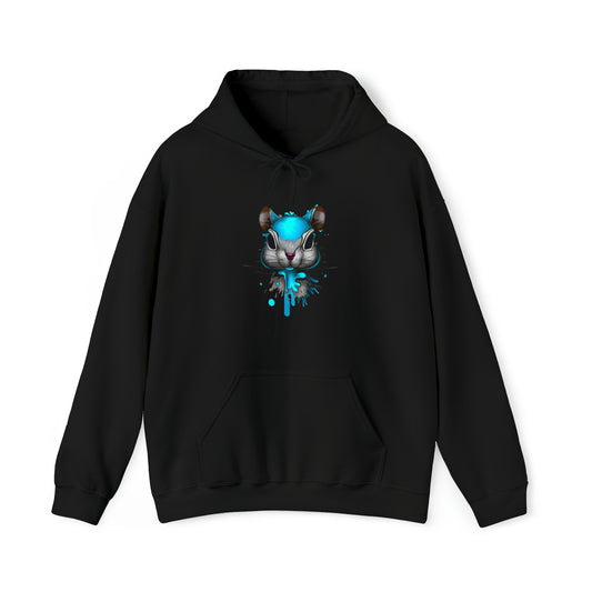 Graffiti Hoodie, Graffiti Sweatshirt,Squirrel hoodie, Urban Art Hooded Sweatshirt, Blue, - SaviTraviDesigns