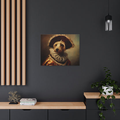 Fancy Dog, Canvas Dog Art, Dog Wall Art, Canine Canvas Art,Canvas Gallery Wraps, Pet Art, King Dog - SaviTraviDesigns