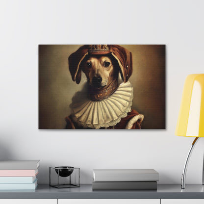 Fancy Dog, Canvas Dog Art, Dog Wall Art, Canine Canvas Art,Canvas Gallery Wraps, Pet Art