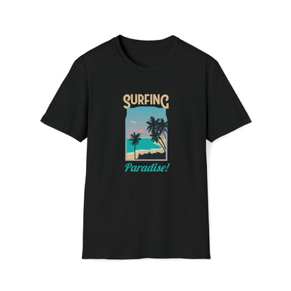 Surfing Paradise |Beach Lifestyle Shirts | Summer Vibe Apparel Black