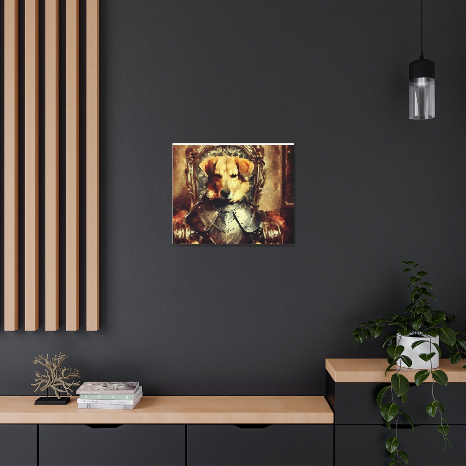 Fancy Dog, Canvas Dog Art, Dog Wall Art, Canine Canvas Art, Canvas Gallery Wraps