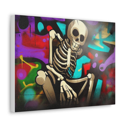 Halloween art, Skeleton canvas prints, Scary Halloween decor, Halloween home decor, Halloween wall, Gothic wall decor, Canvas Gallery Wraps - SaviTraviDesigns