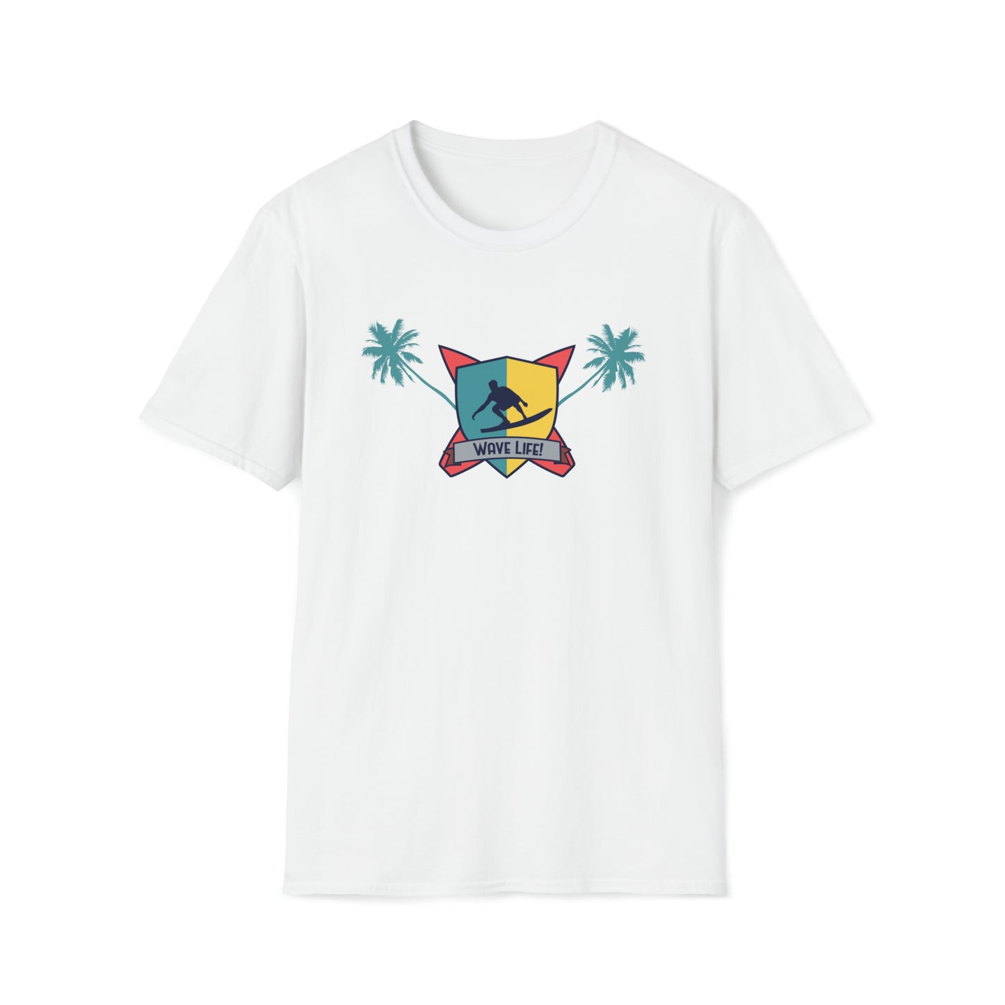 Wave Life Surfing |Beach Lifestyle Shirts | Summer Vibe Apparel White