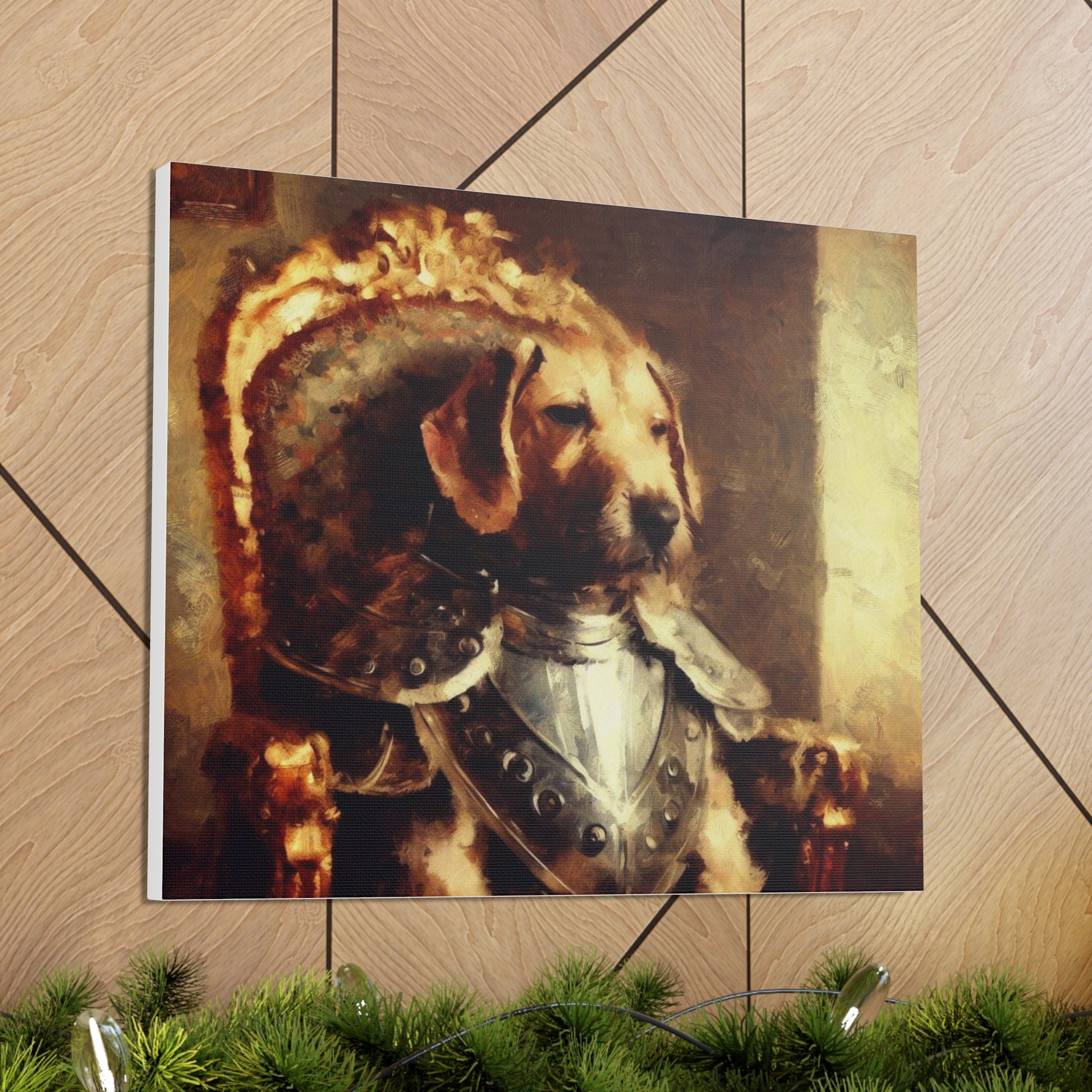 Fancy Dog, Canvas Dog Art, Dog Wall Art, Canine Canvas Art,Canvas Gallery Wraps