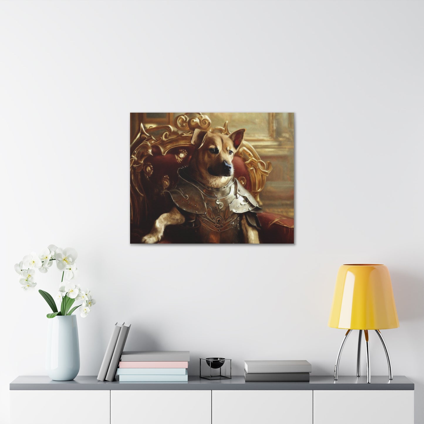 Fancy Dog, Canvas Dog Art, Dog Wall Art, Canine Canvas ArtCanvas Gallery Wraps - SaviTraviDesigns