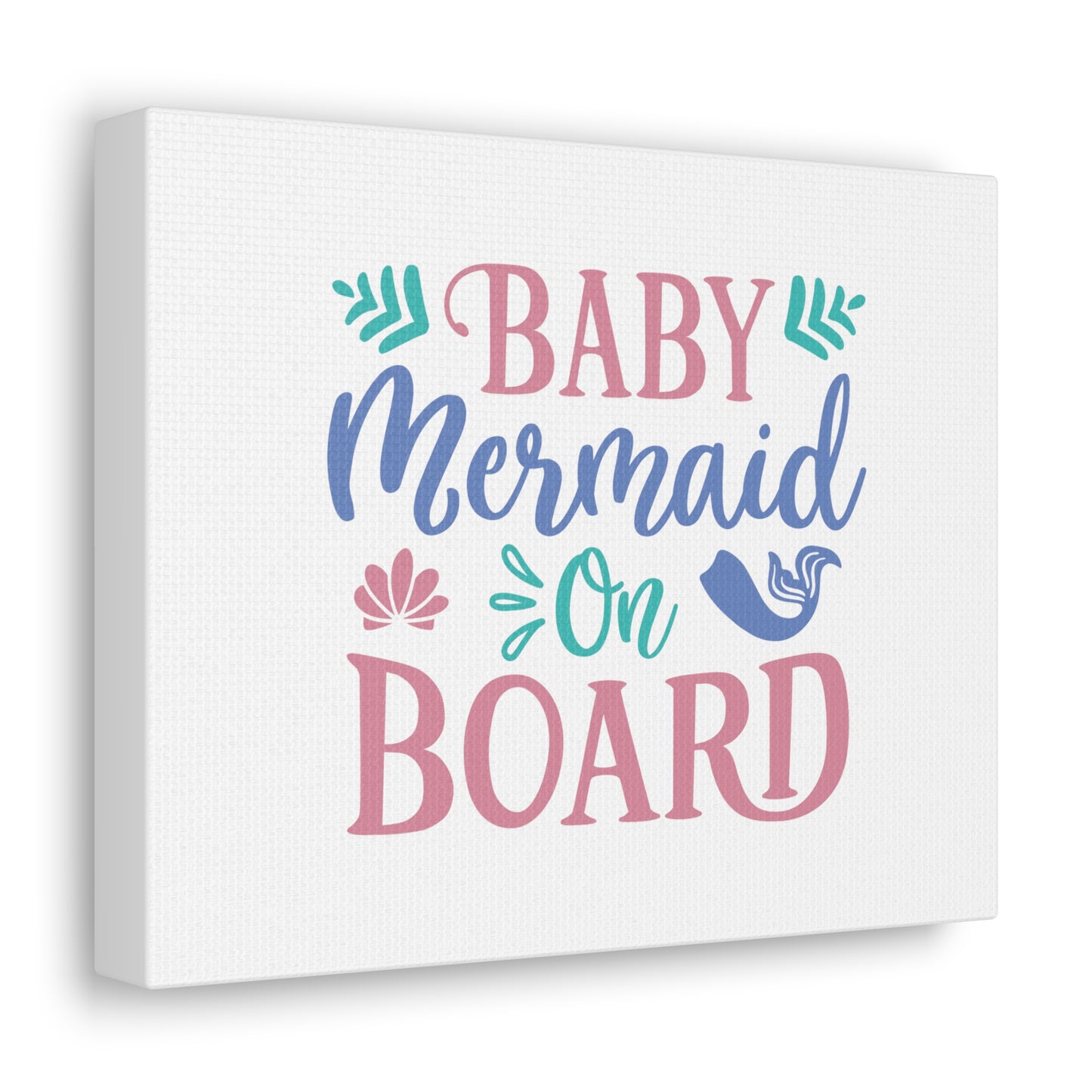 Baby Mermaid On Board, Mermaid Wall Art, Coastal Mermaid Decor, Beach House Mermaid Signs, Nautical Mermaid Decor, Mermaid Nursery Wall Decor - SaviTraviDesigns