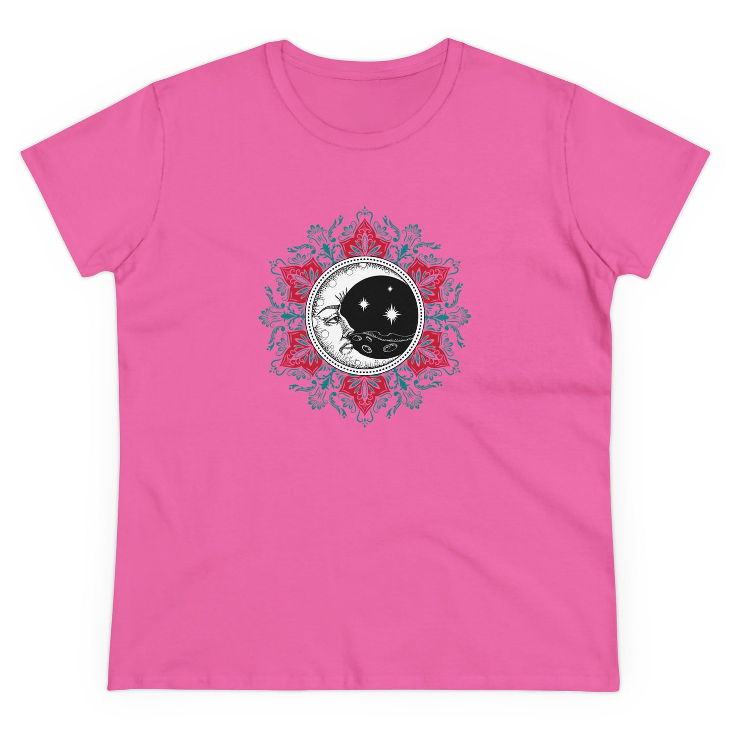 Crescent Moon Mantra - Zen Graphic T Shirt