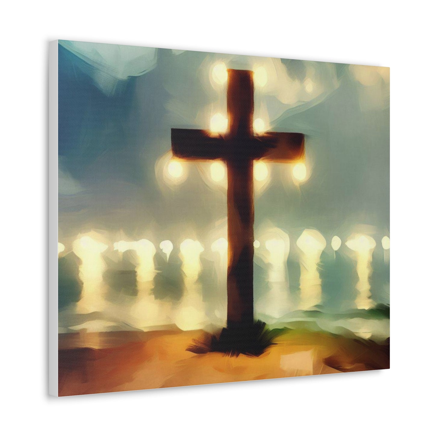 Christian wall art, Cross wall art, Beach art, Canvas Gallery Wrap - SaviTraviDesigns