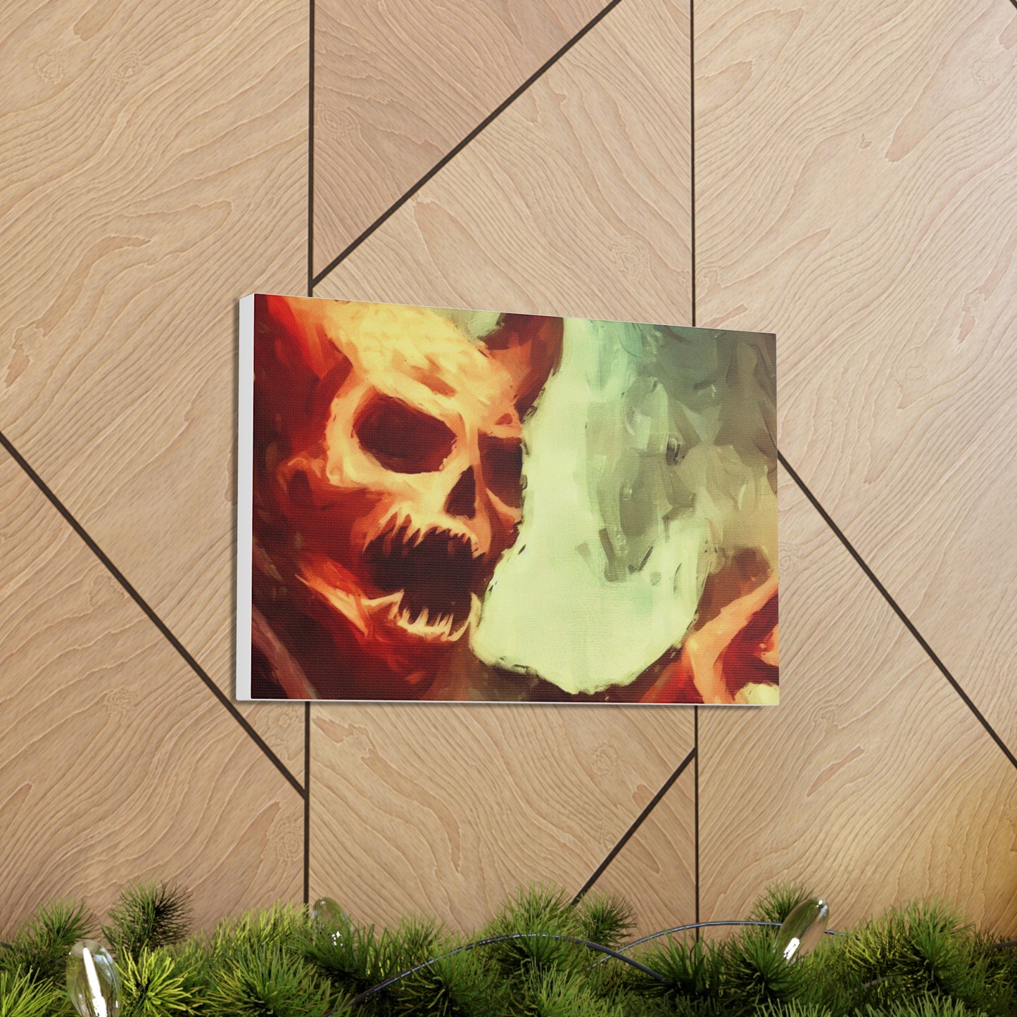 Halloween art, Demon canvas prints, Scary Halloween decor, Halloween home decor, Halloween wall, Gothic wall decor, Canvas Gallery Wraps - SaviTraviDesigns