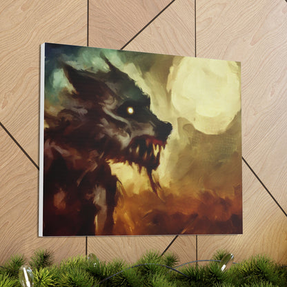 Halloween art, Werewolf canvas prints, Scary Halloween decor, Halloween home decor, Halloween wall, Gothic wall decor, Canvas Gallery Wraps - SaviTraviDesigns