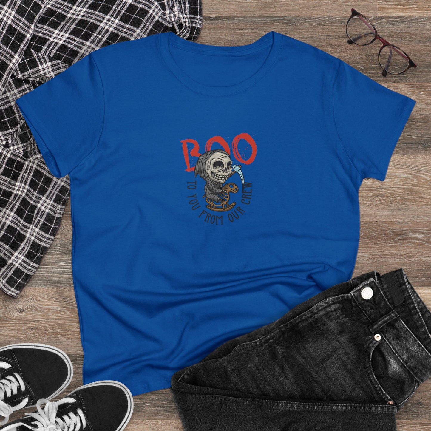 Boo To You and Our Crew, Halloween Graphic Shirts, Spooky Halloween Shirts, Scary Halloween Shirt Designs, Cute Halloween Graphic Tees, Funny Halloween Shirt Ideas