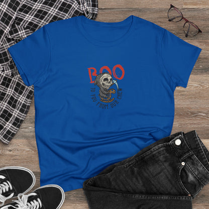 Boo To You and Our Crew, Halloween Graphic Shirts, Spooky Halloween Shirts, Scary Halloween Shirt Designs, Cute Halloween Graphic Tees, Funny Halloween Shirt Ideas