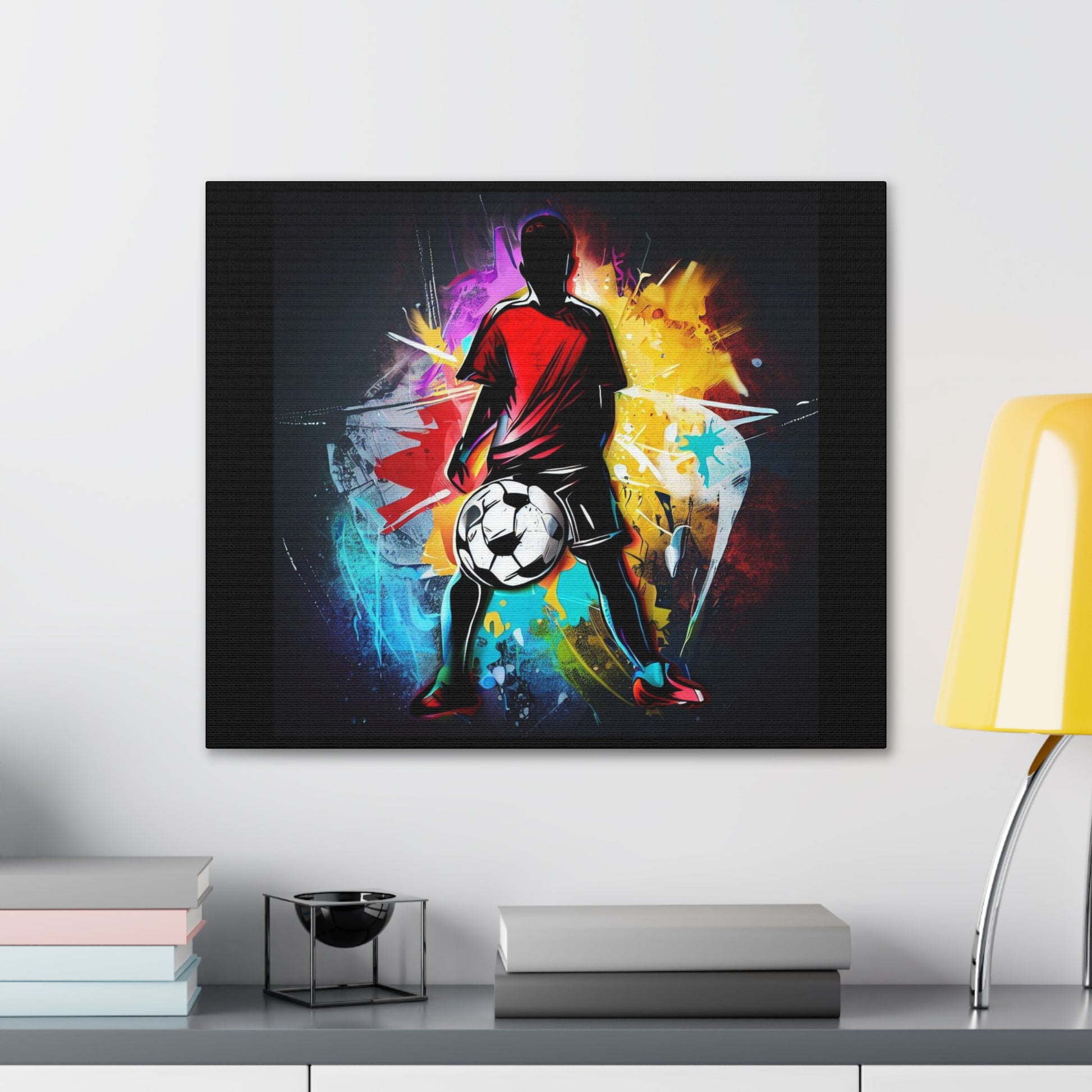 Soccer Player, Graffiti-inspired home decor, Modern street art prints, Graffiti wall art, Street art canvas art, Graffiti artist prints