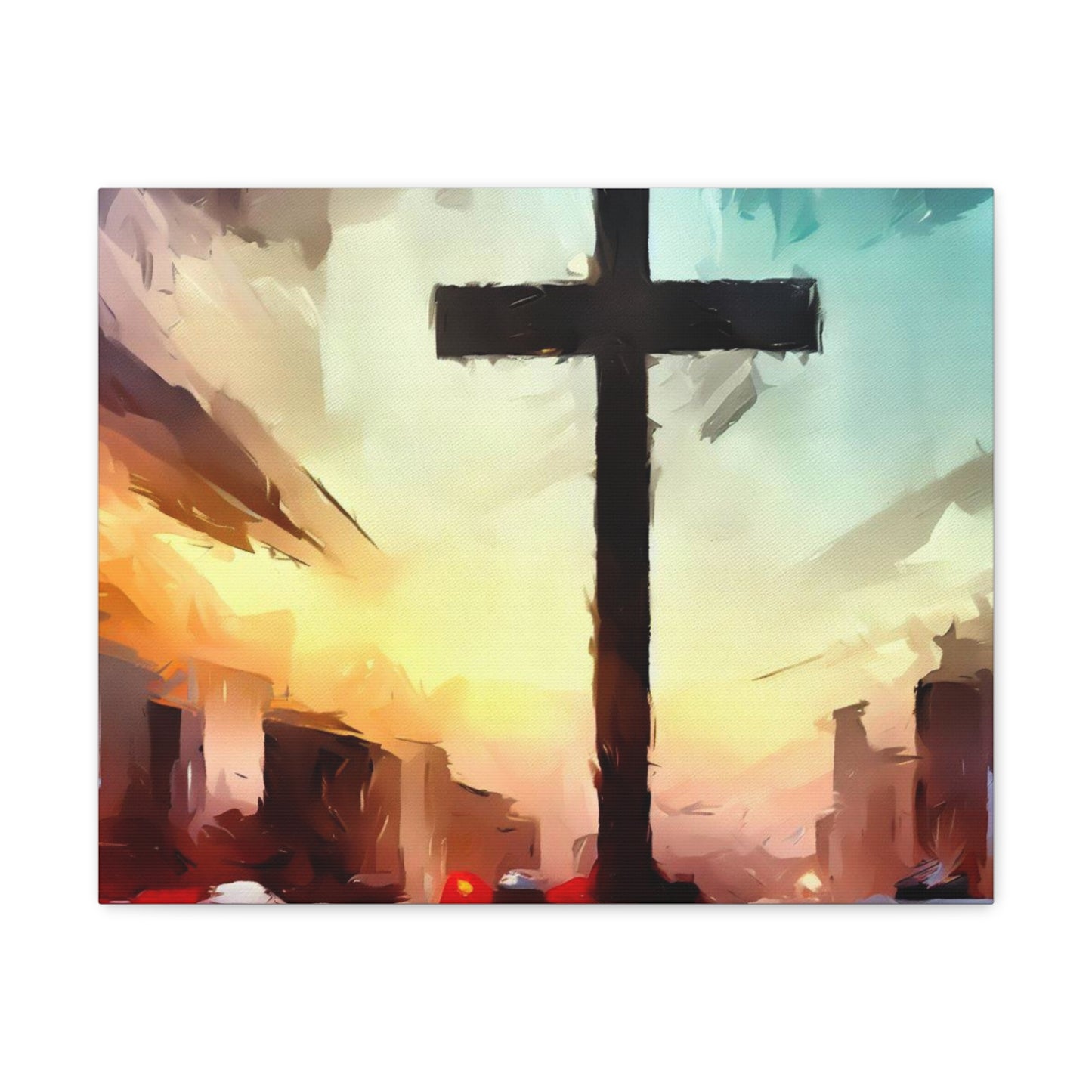 Christian wall art, Cross wall art, City art, Canvas Gallery Wraps - SaviTraviDesigns