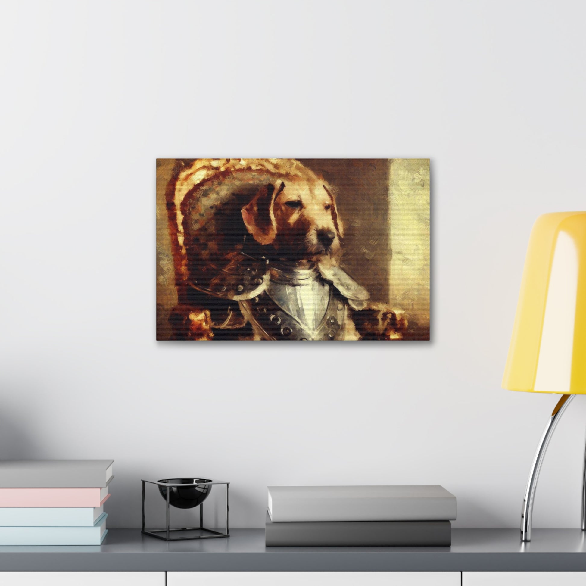 Fancy Dog, Canvas Dog Art, Dog Wall Art, Canine Canvas Art,Canvas Gallery Wraps