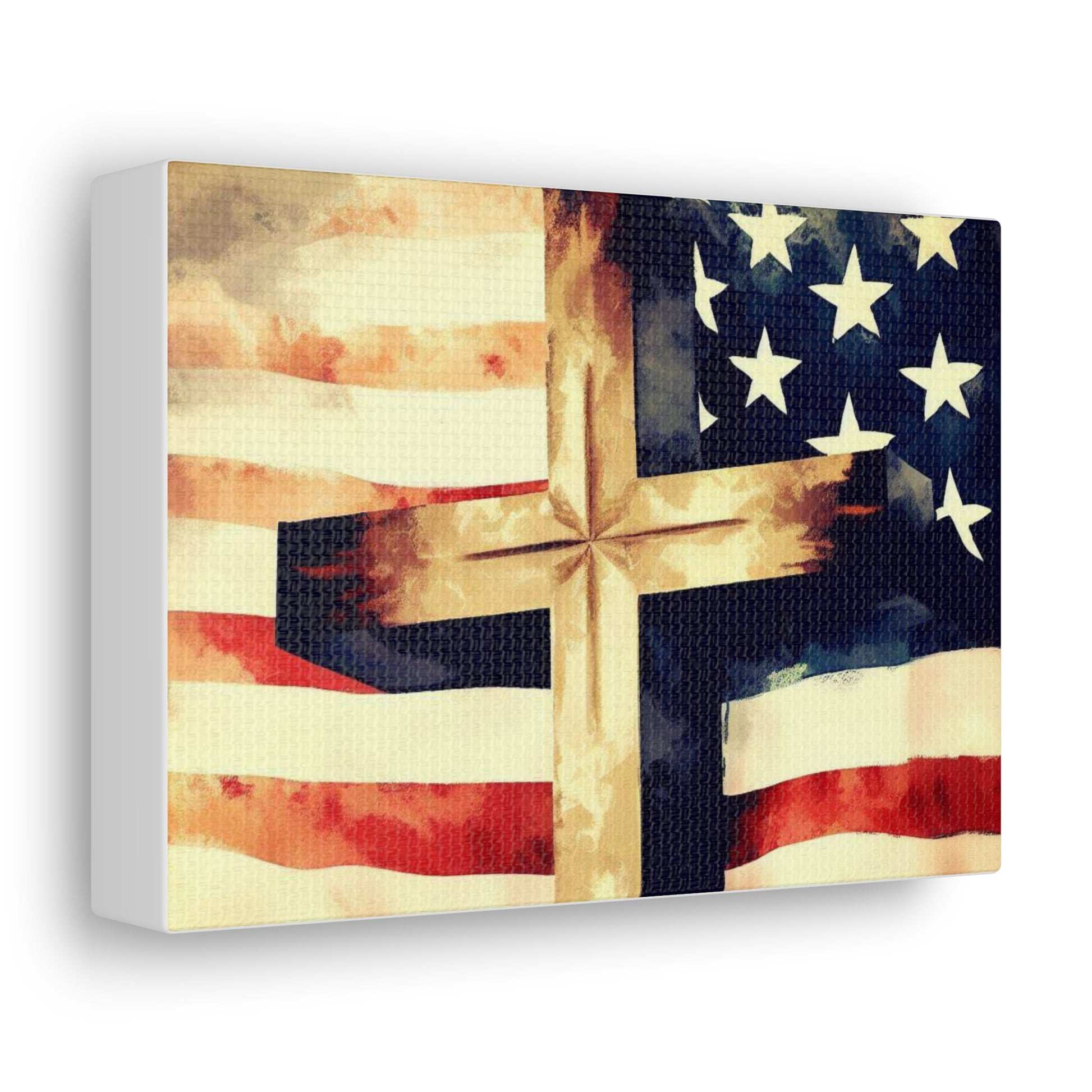 Christian wall art, Flag wall art, Canvas Gallery Wraps - SaviTraviDesigns