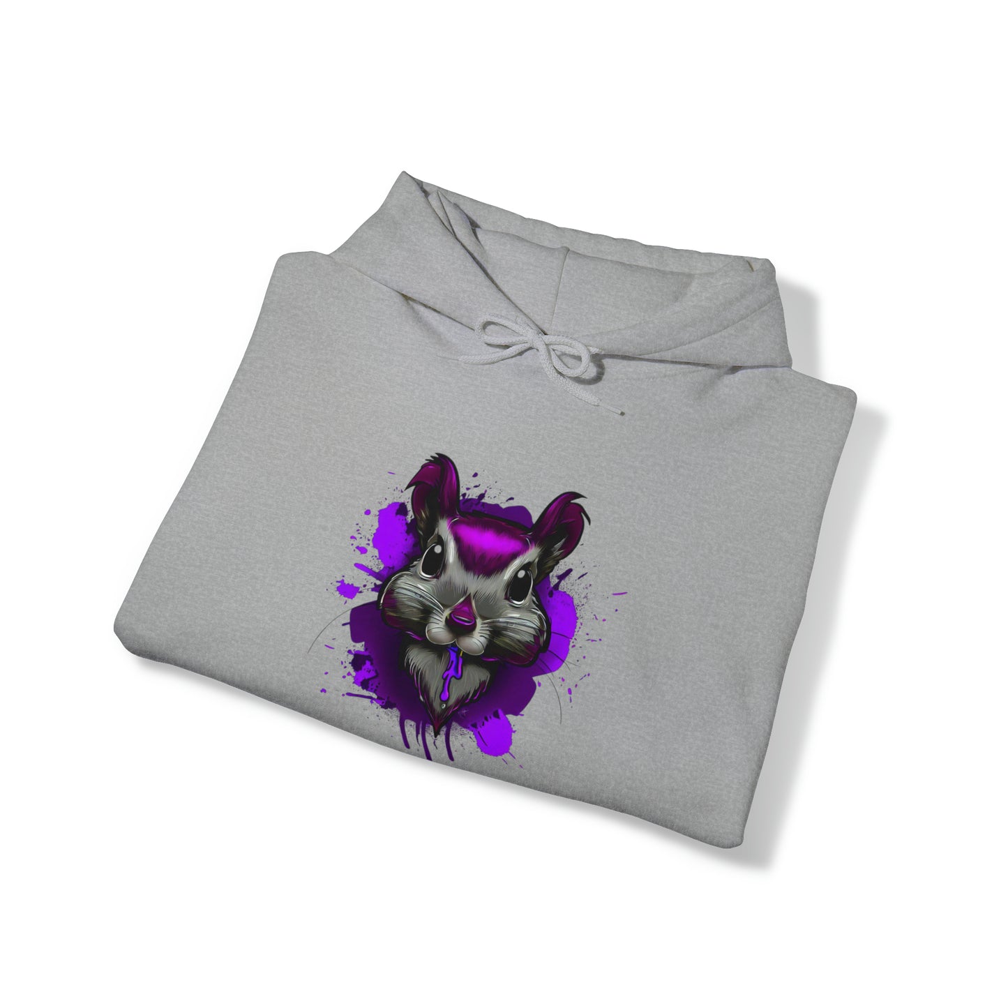 Graffiti hoodie, Graffiti Sweatshirt, Squirrel sweatshirt, Urban Art Hooded Sweatshirt, purple - SaviTraviDesigns