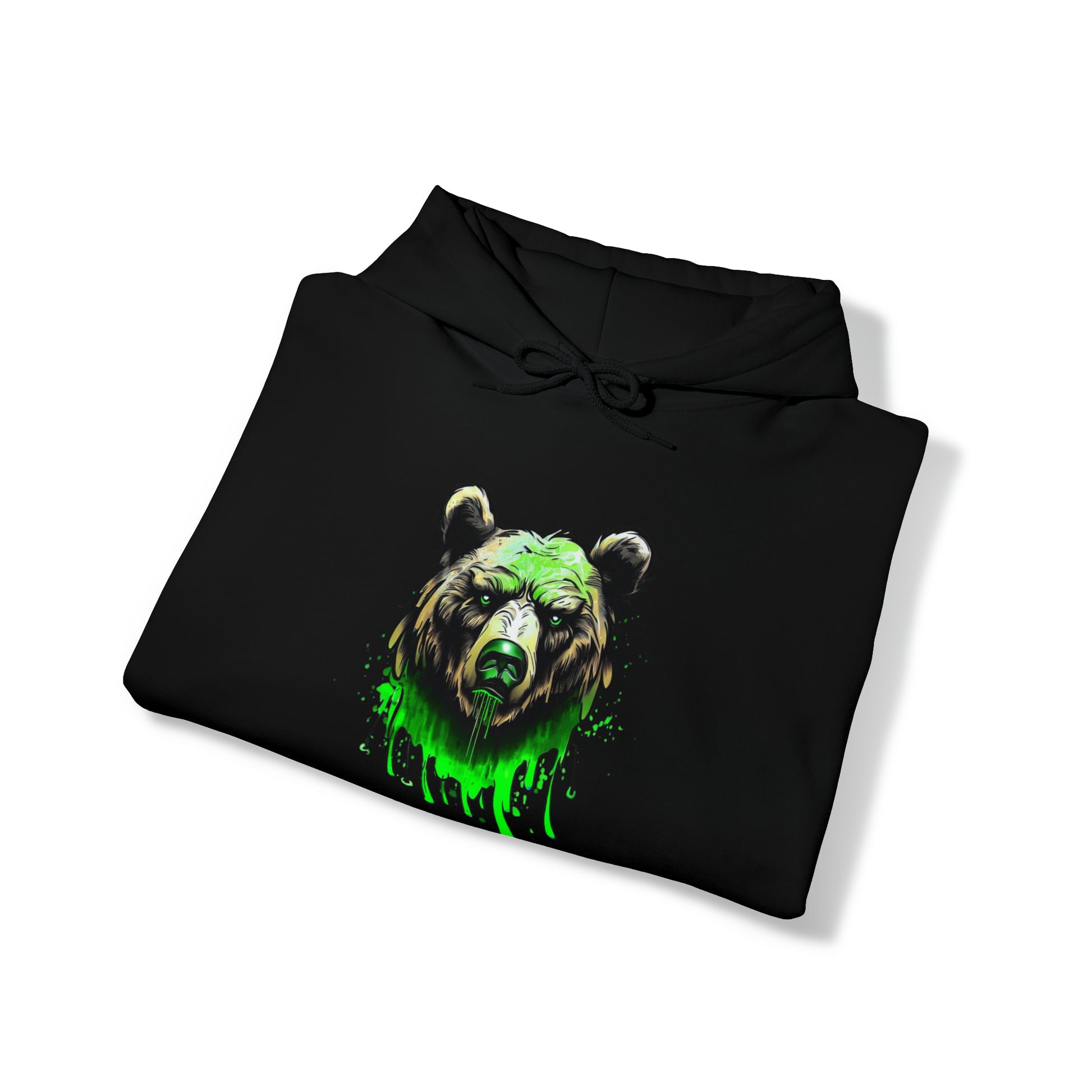 Bear Hoodie, Graffiti Graphic Shirt, Street Art, Urban Art, Unisex Hooded Sweatshirt