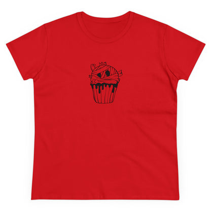 Mummy Cupcake, Halloween Cupcake Designs, Halloween Graphic Shirts, Spooky Halloween Shirts, Cute Halloween Graphic Tees Red