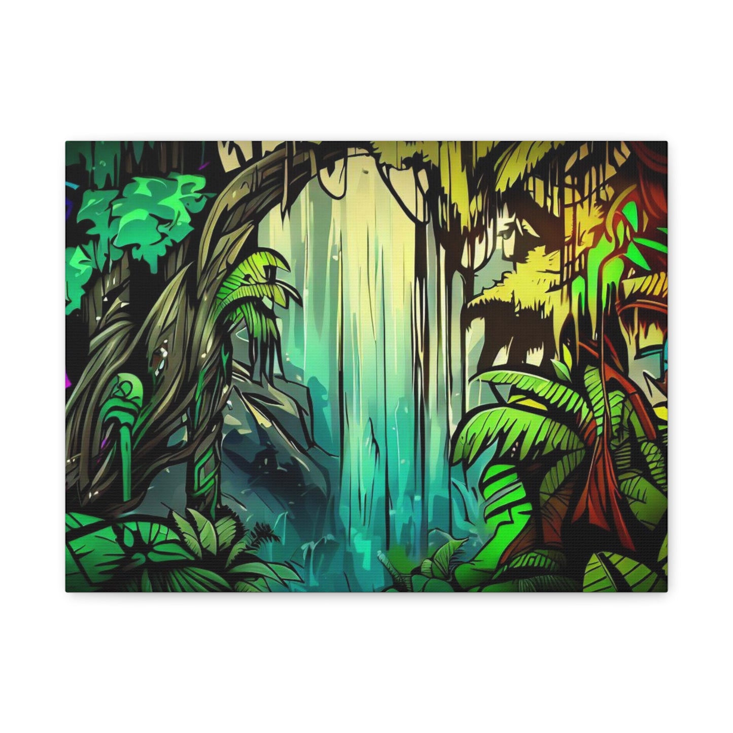 Rainforest Jungle Graffiti Spray Can Art