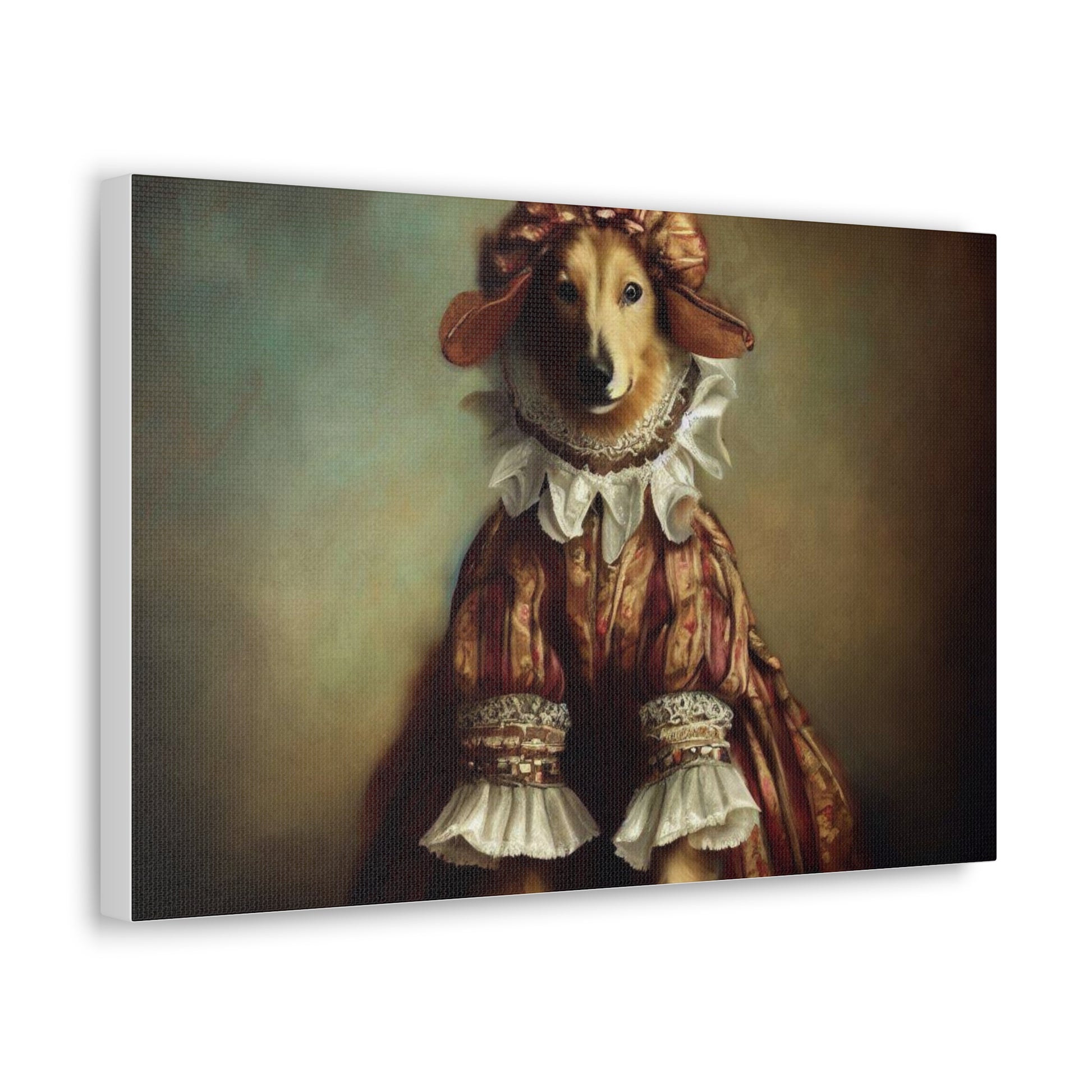 Fancy Dog, Canvas Dog Art, Dog Wall Art, Canine Canvas Art,Canvas Gallery Wraps, Pet Art