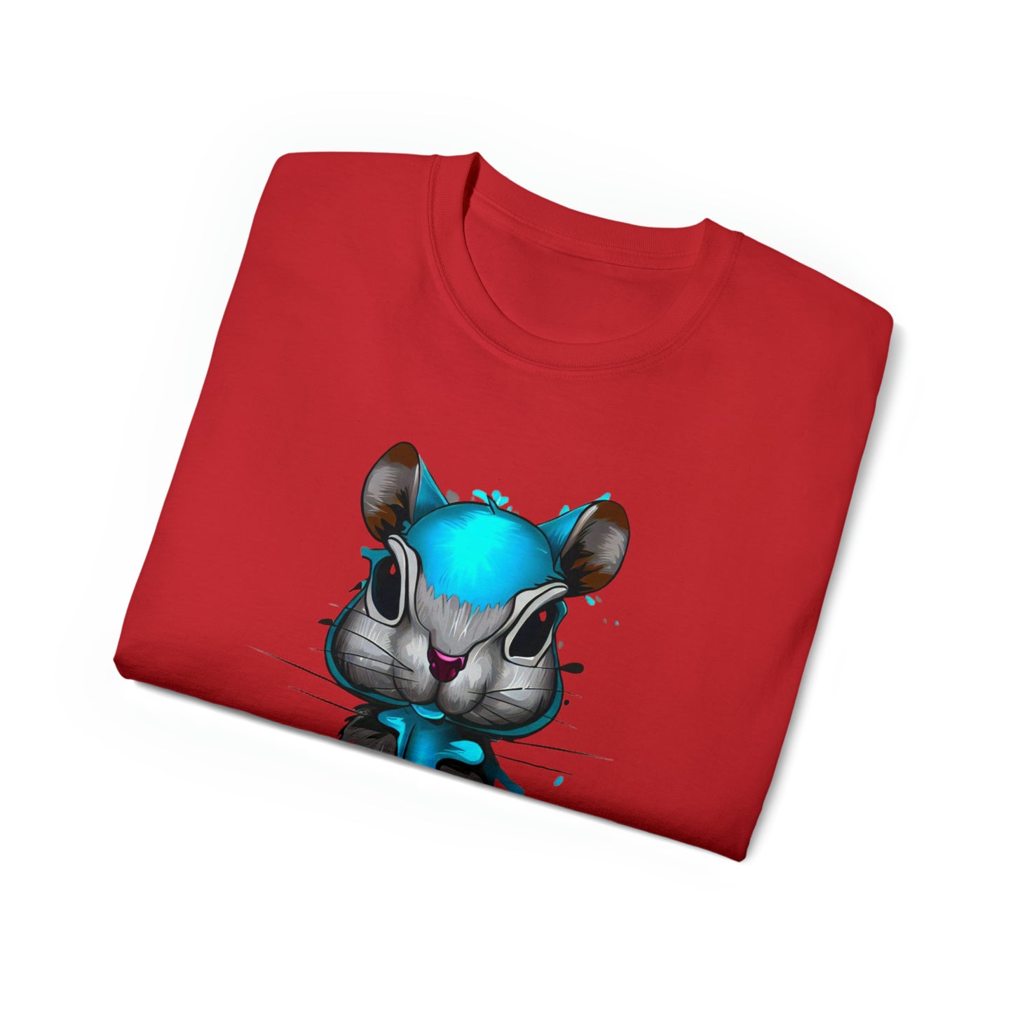 Graffiti shirt, Squirrel shirt, Urban Art T-Shirt, Blue Squirrel - SaviTraviDesigns