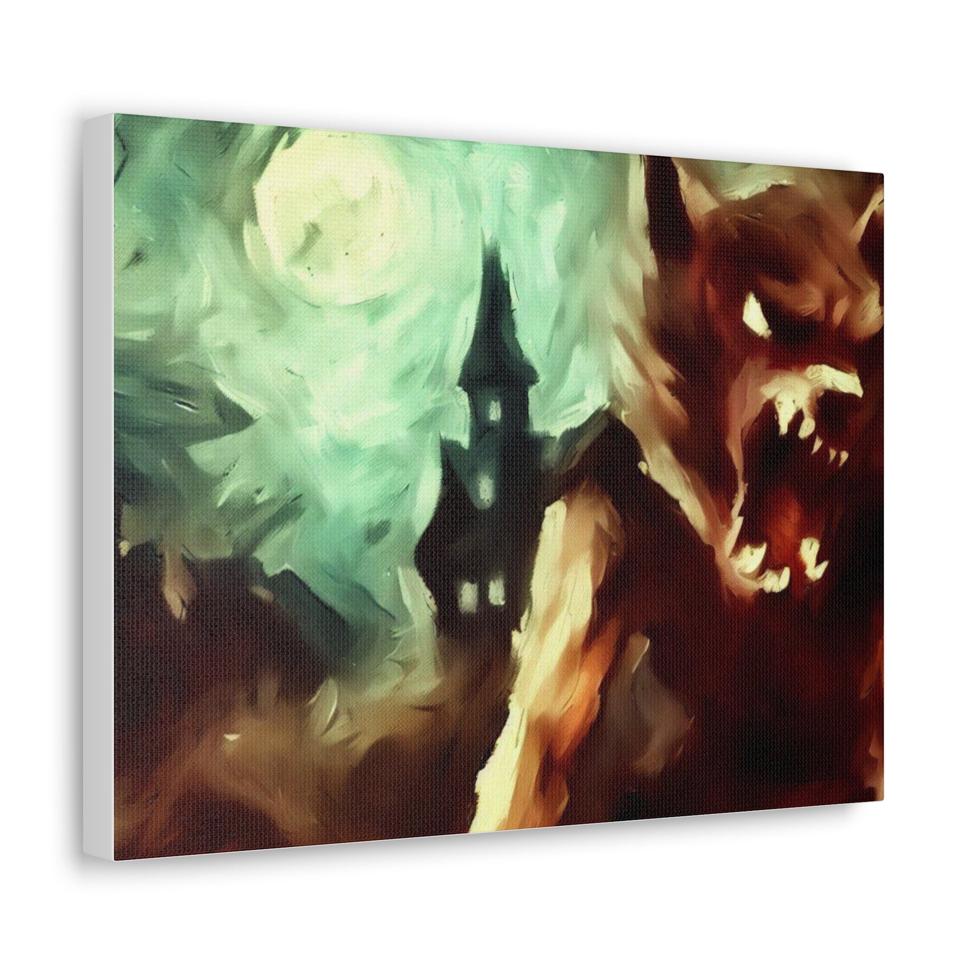 Halloween art, Werewolf canvas prints, Scary Halloween decor, Halloween home decor, Halloween wall, Gothic wall decor, Canvas Gallery Wraps - SaviTraviDesigns